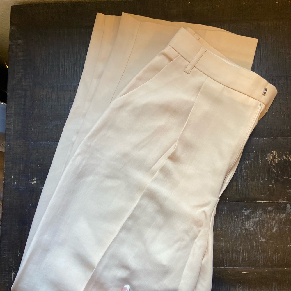 Zara cream trousers size medium.